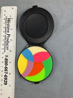 Vtg I. Q. Circle Puzzle Pocket Size 3" Brainteaser by Petoy